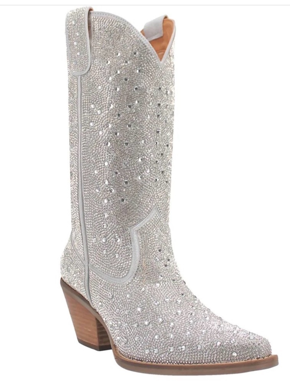 dingo Silver Crystal Cowboy Boots